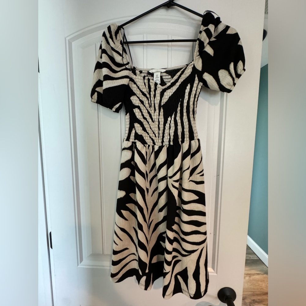 Black and Cream Dress